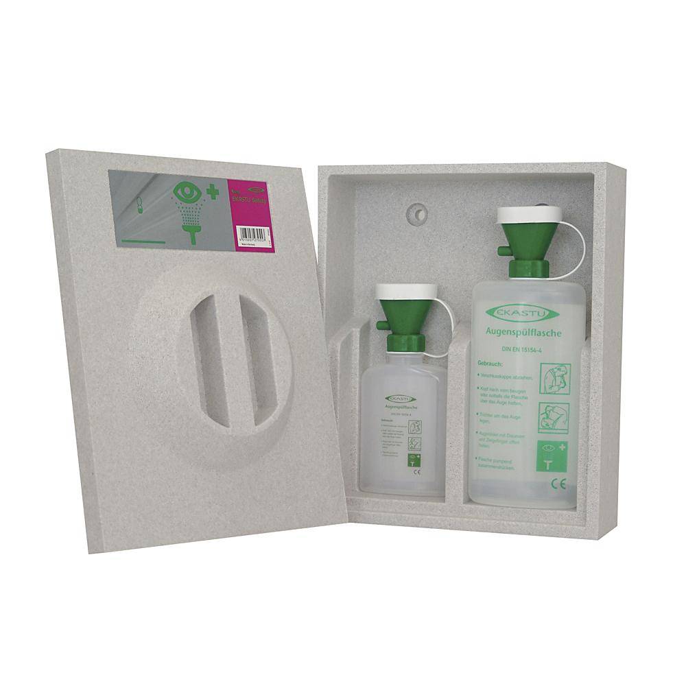 Augenspülstation (EPS) komplett - mit 2 Augenspülflaschen