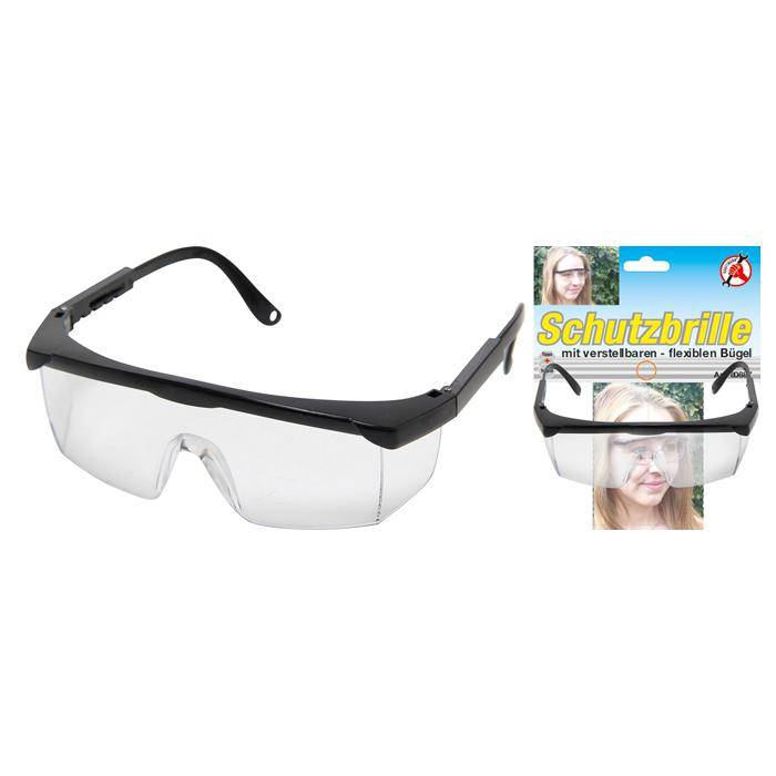 Schutzbrille - mit verstellbarem Bügel - großes Sichtfeld - Polycarbonat