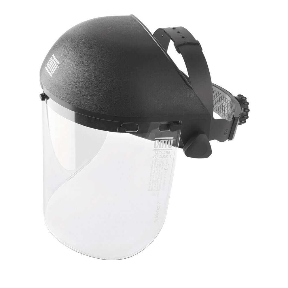 CATU MO-286 Gesichtsschutzschirm - mit Kopfband & Störlichtbogenschutz - 240 x 350 mm - nach EN 166 und EN 170