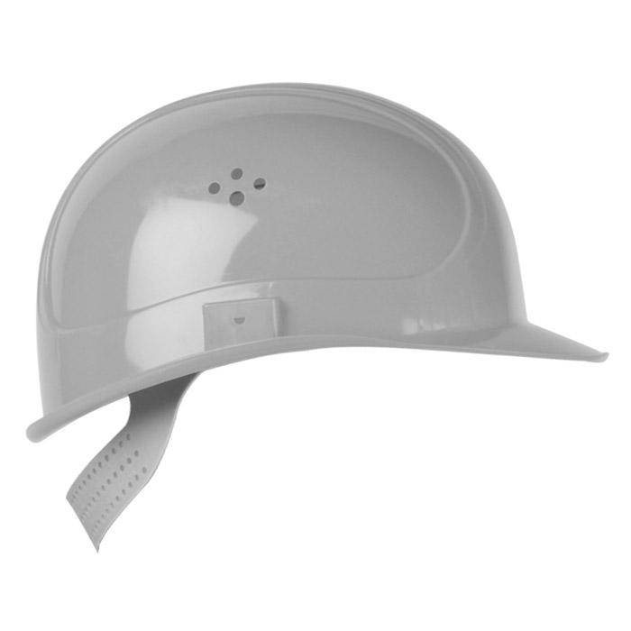 Bau-Helm - 51-64 cm - silbergrau - Polyethylen - "INAP Master 6" - DIN EN 397 - seitliche Slots für Gehörschützer