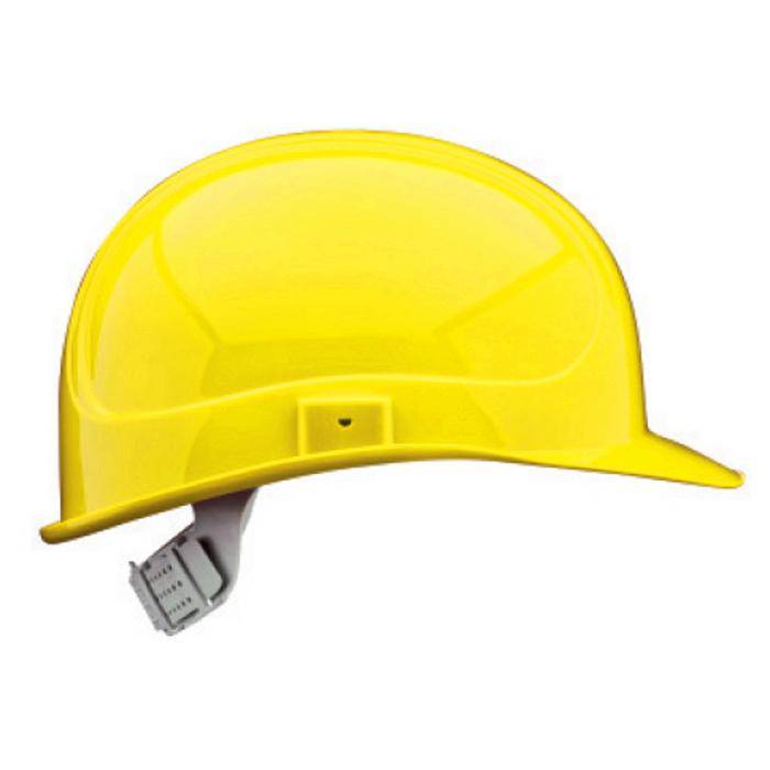 Schutz-Helm - Größeneinstellung 51-64 cm - schwefelgelb - "Elektrikerhelm-K-90/6" - 6-Punkt-Kunststoff-Innenausstattung - DIN EN 50365 und 397