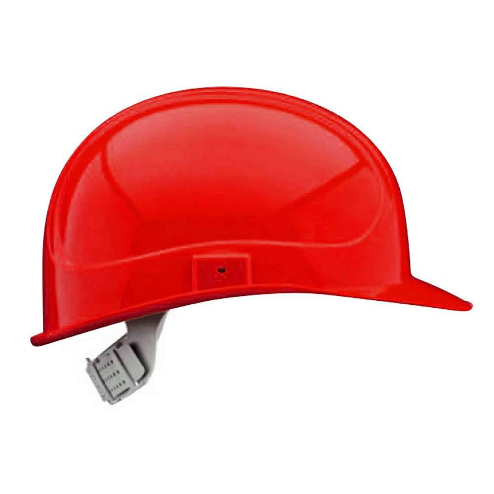 Arbeiter-Helm - Größeneinstellung 51-64 cm - kaminrot - "Elektrikerhelm-K-90/6" - 6-Punkt-Kunststoff-Innenausstattung - DIN EN 50365 und 397