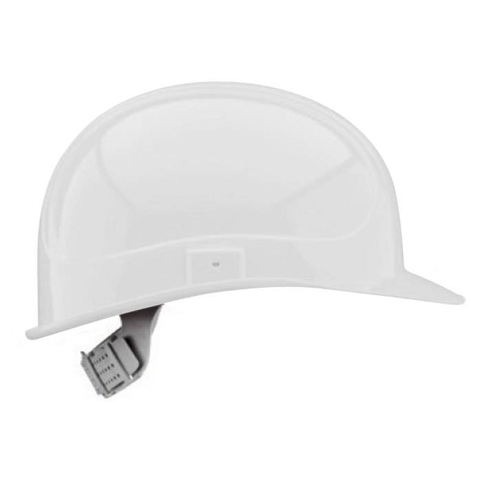 Arbeiter-Helm - Größeneinstellung 51-64 cm - signalweiß - "Elektrikerhelm-K-90/6" - 6-Punkt-Kunststoff-Innenausstattung - DIN EN 50365 und 397