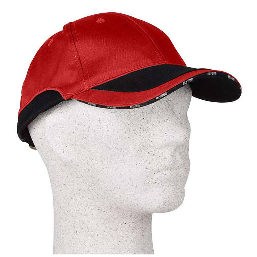 Cap "DANIEL" - 35/65% MG - rot/schwarz