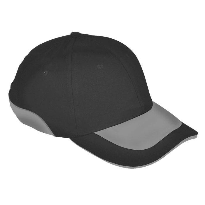 Anstoß-Kappe "GREG" ELYSEE - Kopfweite 53-59 cm - schwarz - 65% PL, 35% BW/ Schale PP - EN 812