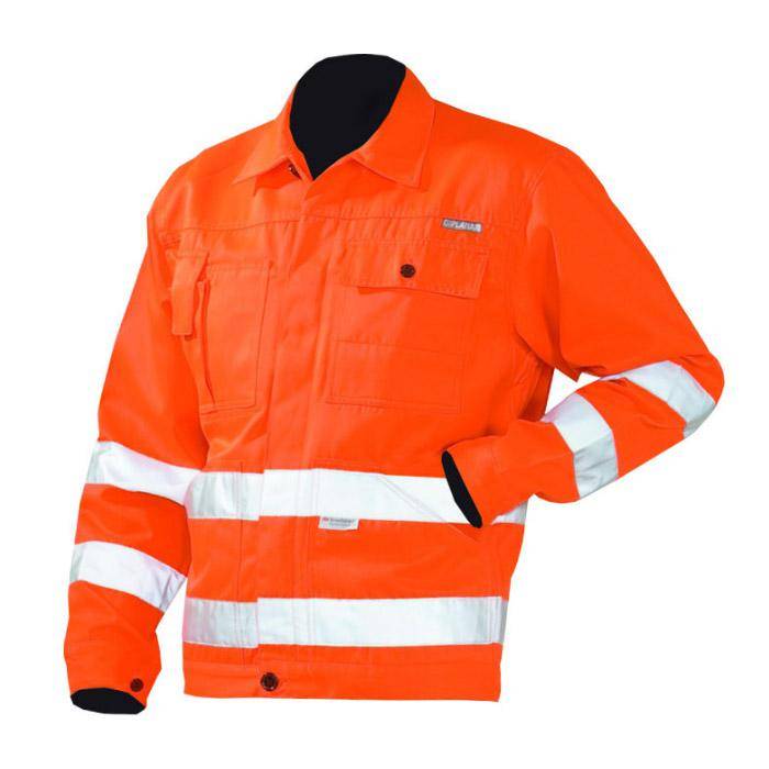 Bundjacke - Gr. 102 - orange - EN ISO 20471 - 85% PES - 15% CO - für schlechte Sichtverhältnissen am Tag u. Arbeiten bei Dunkelheit - "Warnschutz"