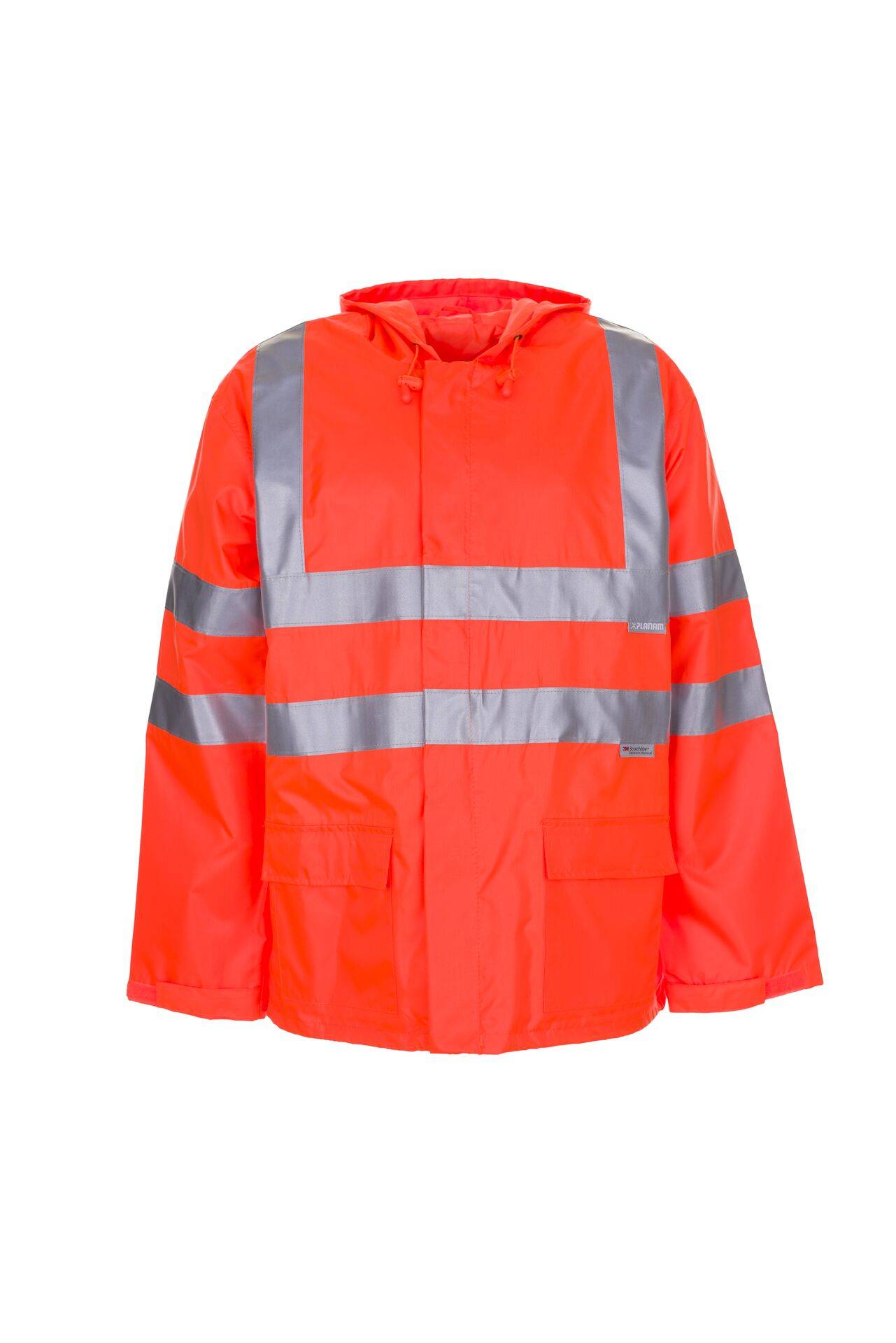 Warnschutz Regenjacke uni orange Größe XL