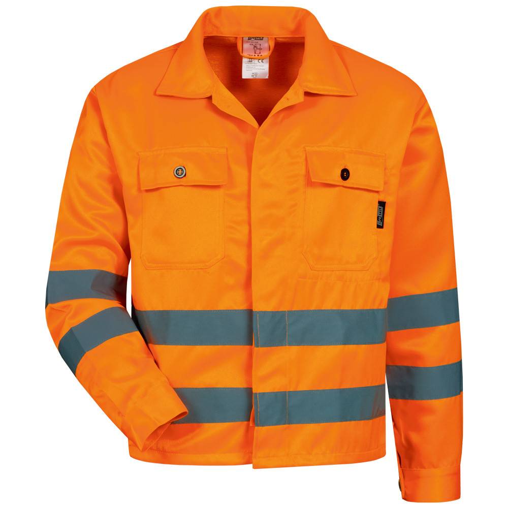 Warnschutzjacke "Alois" - Gr. 58 - fluoreszierend orange - EN ISO 20471 Klasse 2 - EN ISO 13688