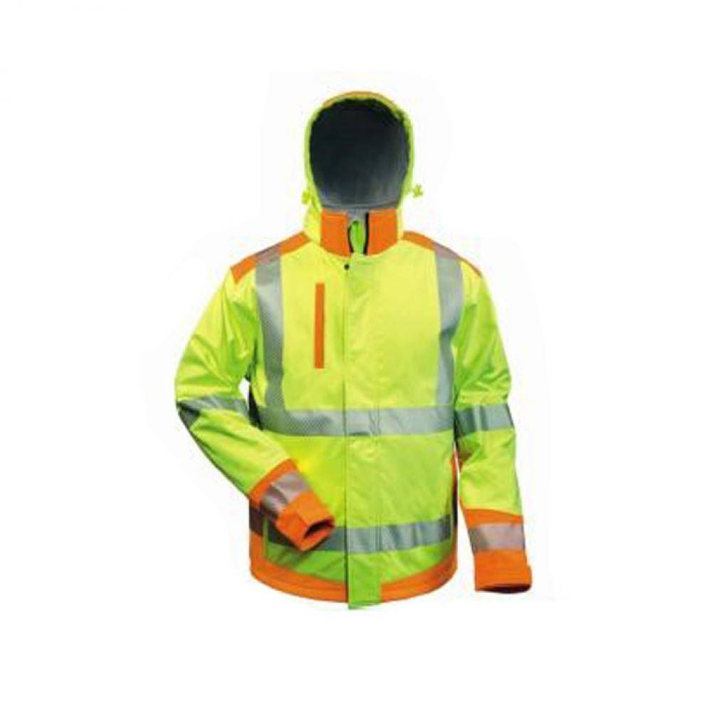 Warnschutz Softshelljacke RICKMER elysee® - 100% Polyester 3-Lagenlamiat (Softshell) - Größe XXL