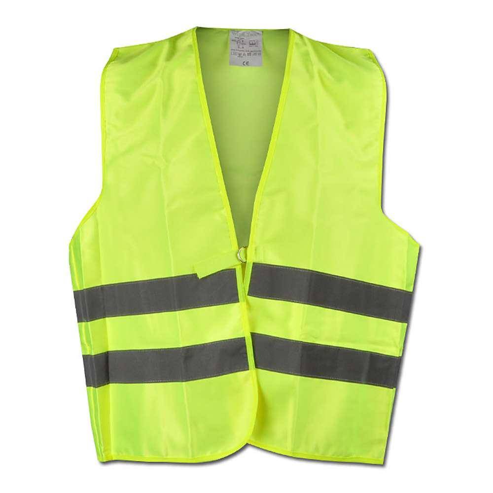 Warnweste - Gr. universal - gelb - EN ISO 20471/2 - 80% PES - 20% CO - Doppelringverschluss - einzeln verpackt - "WALTER"
