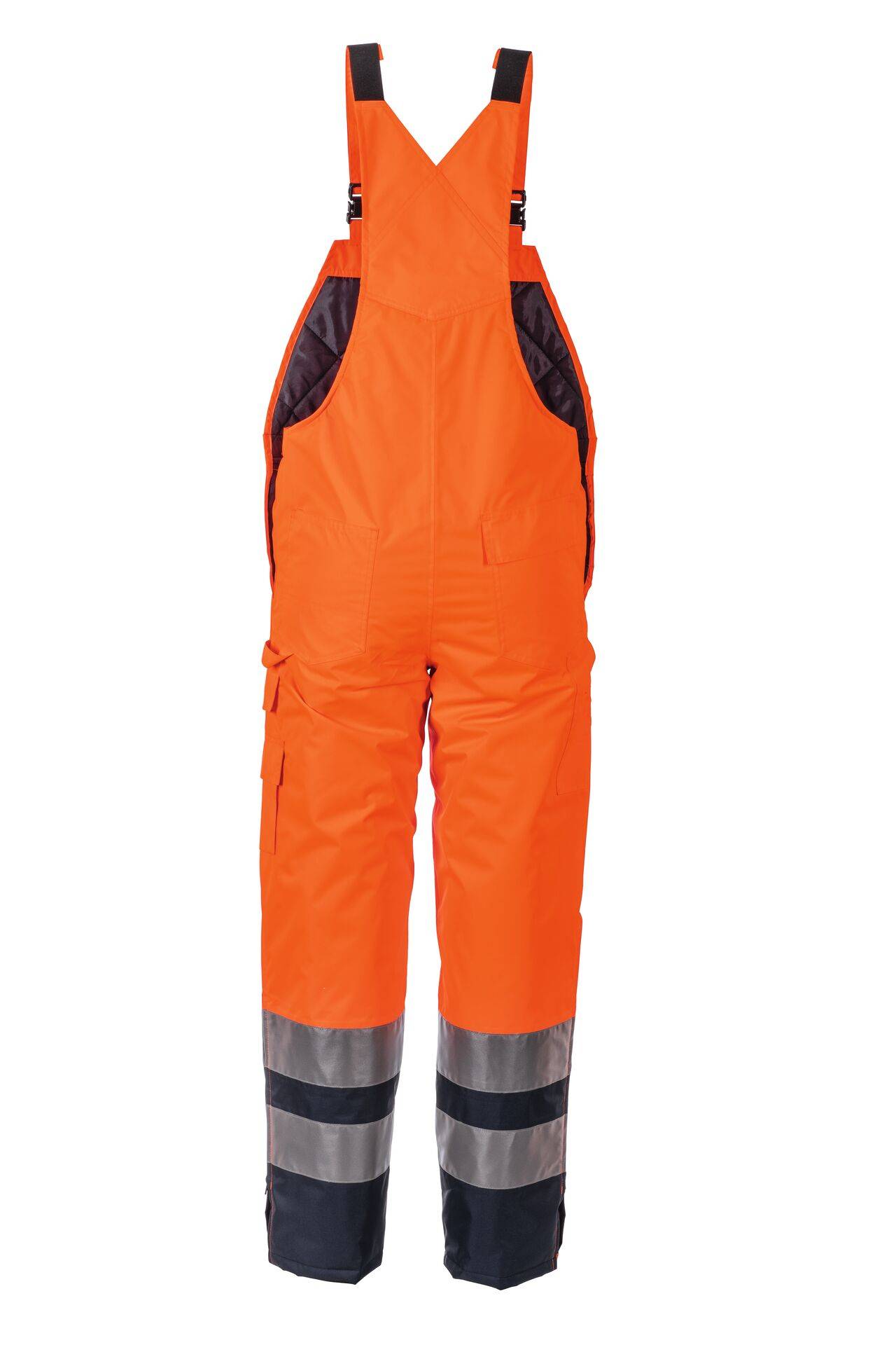Warnschutz Winterlatzhose orange/marine Größe 4XL