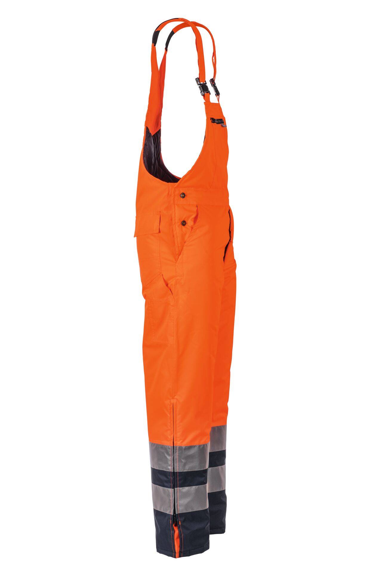 Warnschutz Winterlatzhose orange/marine Größe 4XL