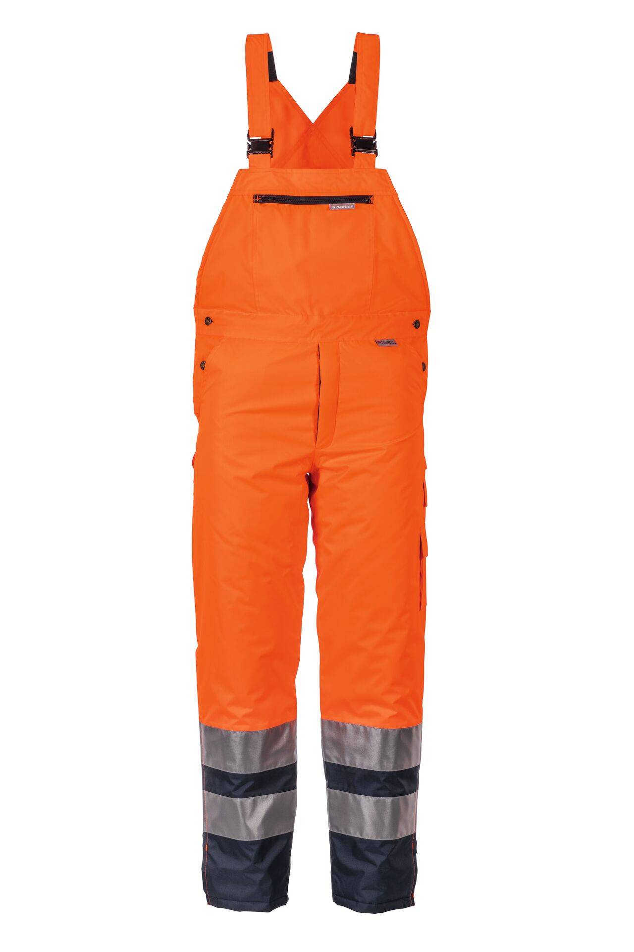 Warnschutz Winterlatzhose orange/marine Größe XXL