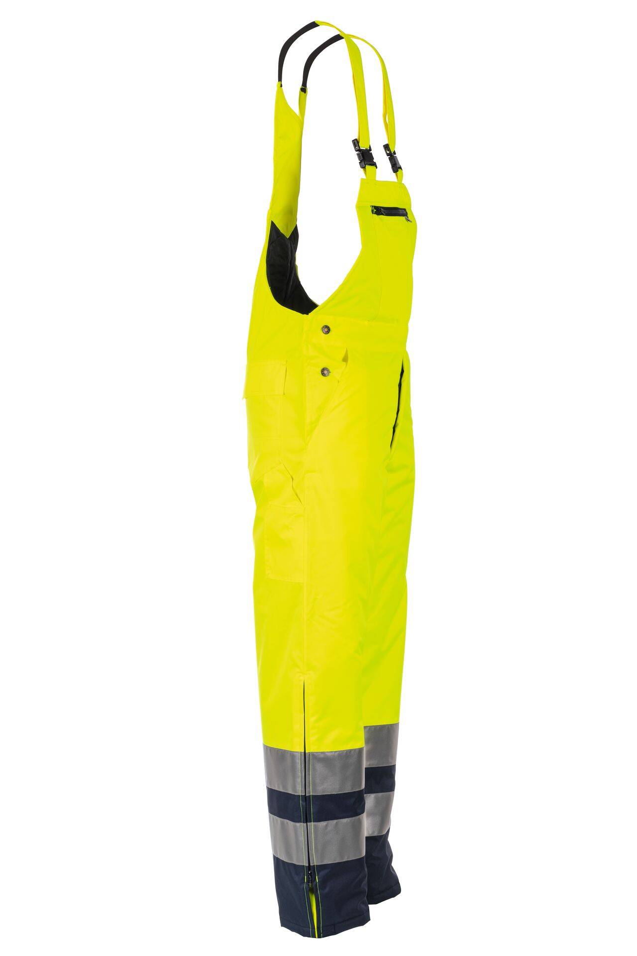 Warnschutz Winterlatzhose gelb/marine Größe M