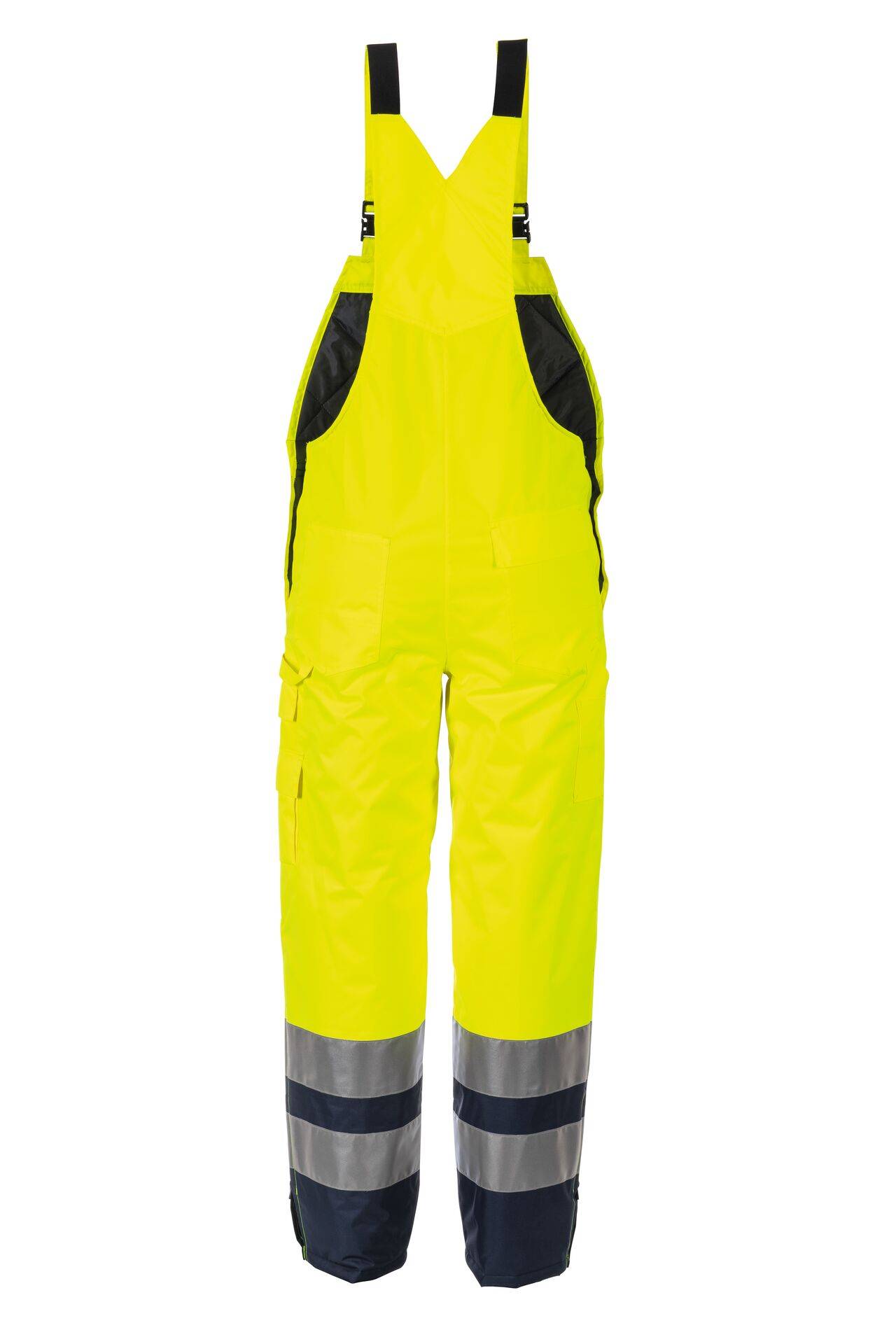 Warnschutz Winterlatzhose gelb/marine Größe XXL