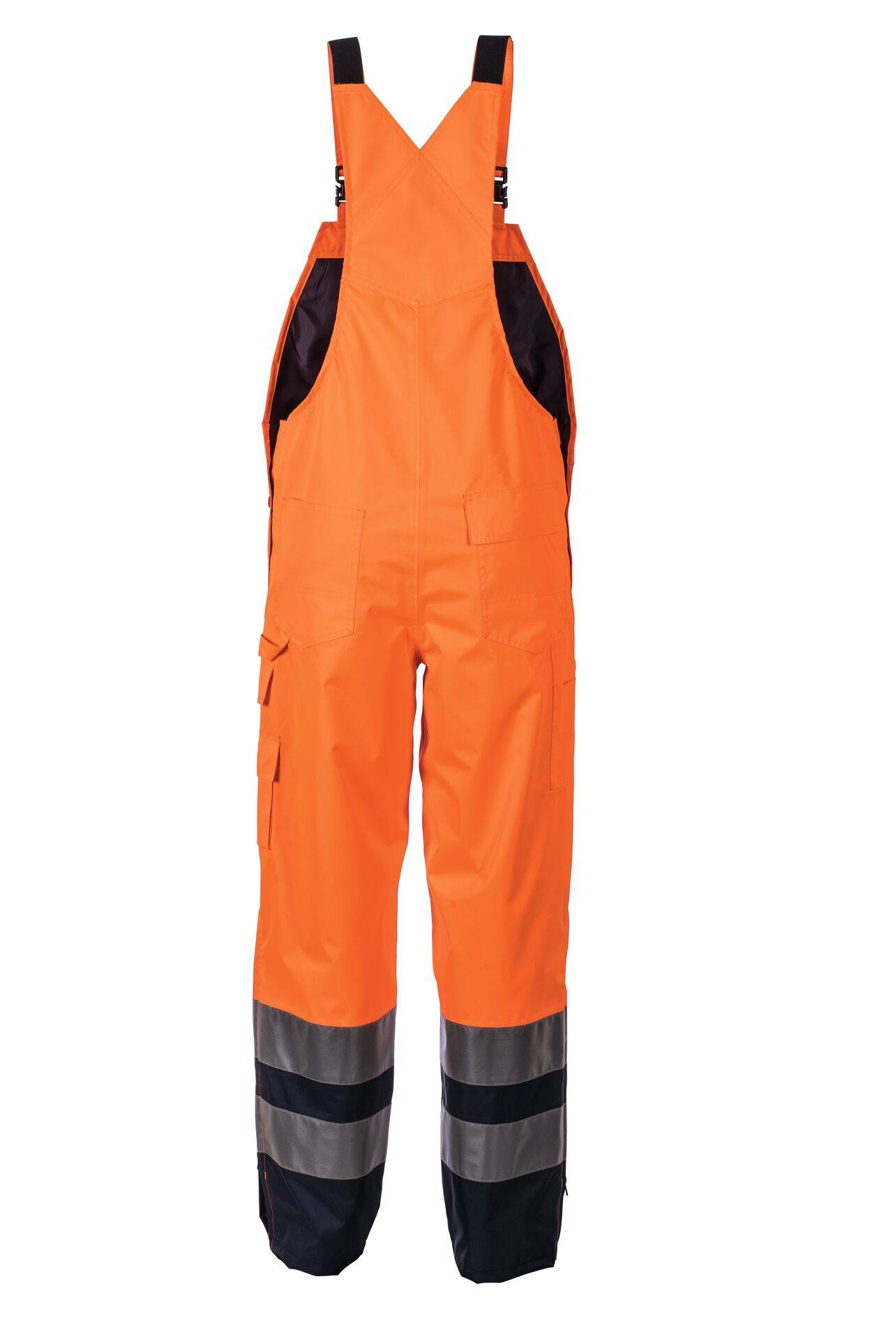 Warnschutz Regenlatzhose orange/marine Größe M