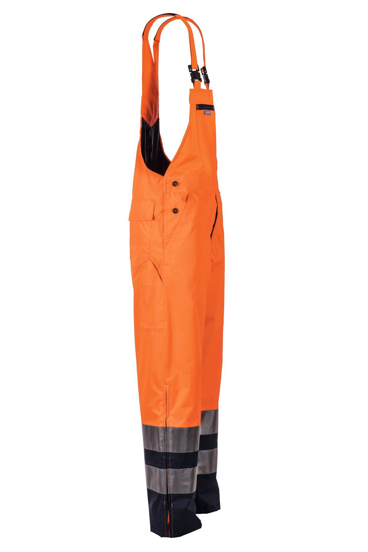 Warnschutz Regenlatzhose orange/marine Größe XL