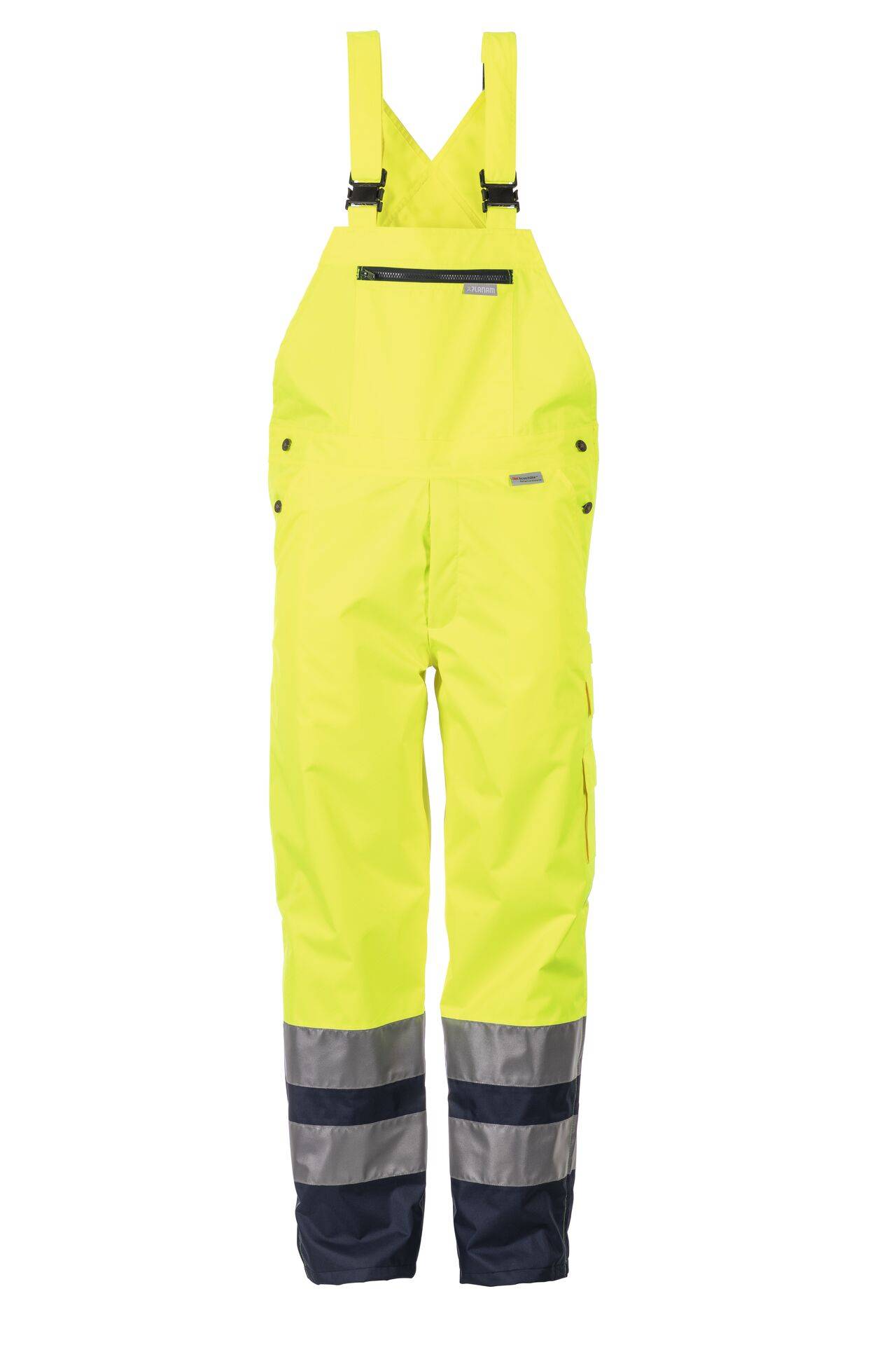 Warnschutz Regenlatzhose gelb/marine Größe M
