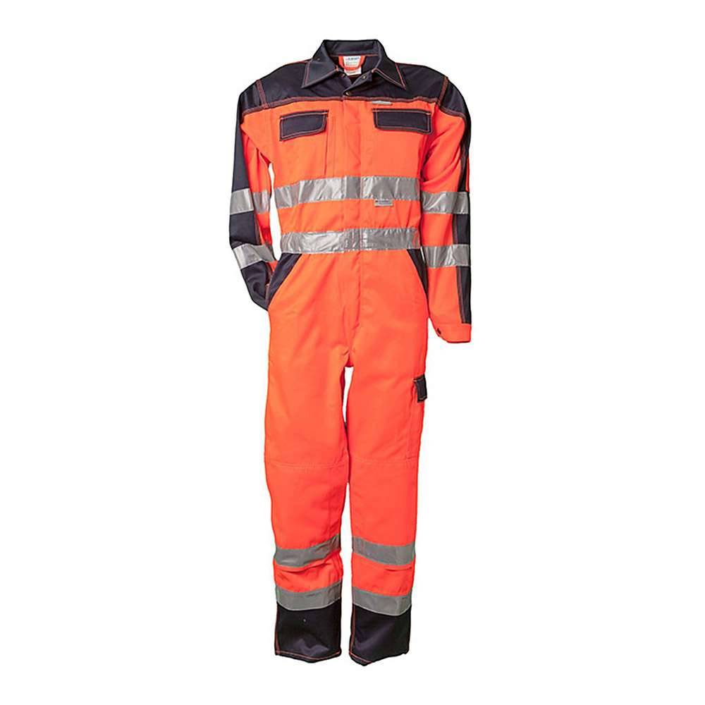 Warnschutz-Rallyekombi - Gr. 24 - orange/marine - EN ISO 20471 Klasse 3