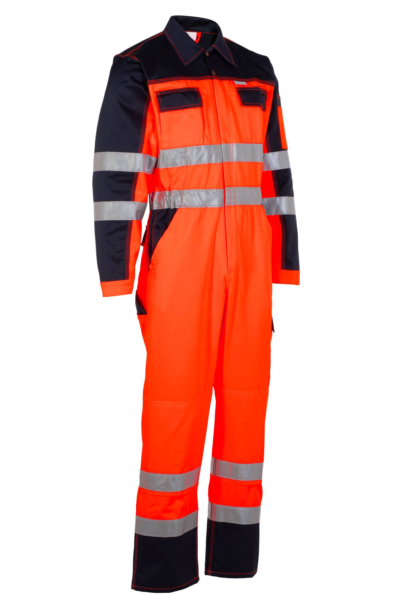 Planam Warnschutz Rallyekombi orange/marine 98 2036098