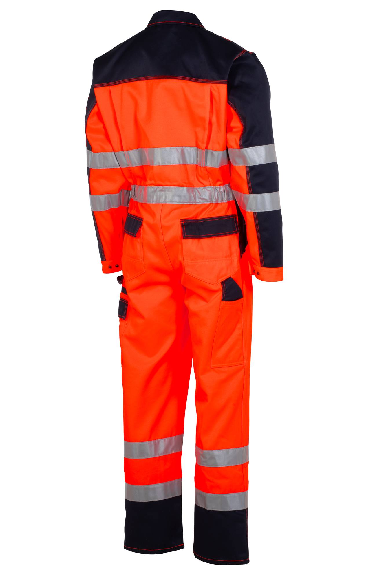 Planam Warnschutz Rallyekombi orange/marine 98 2036098