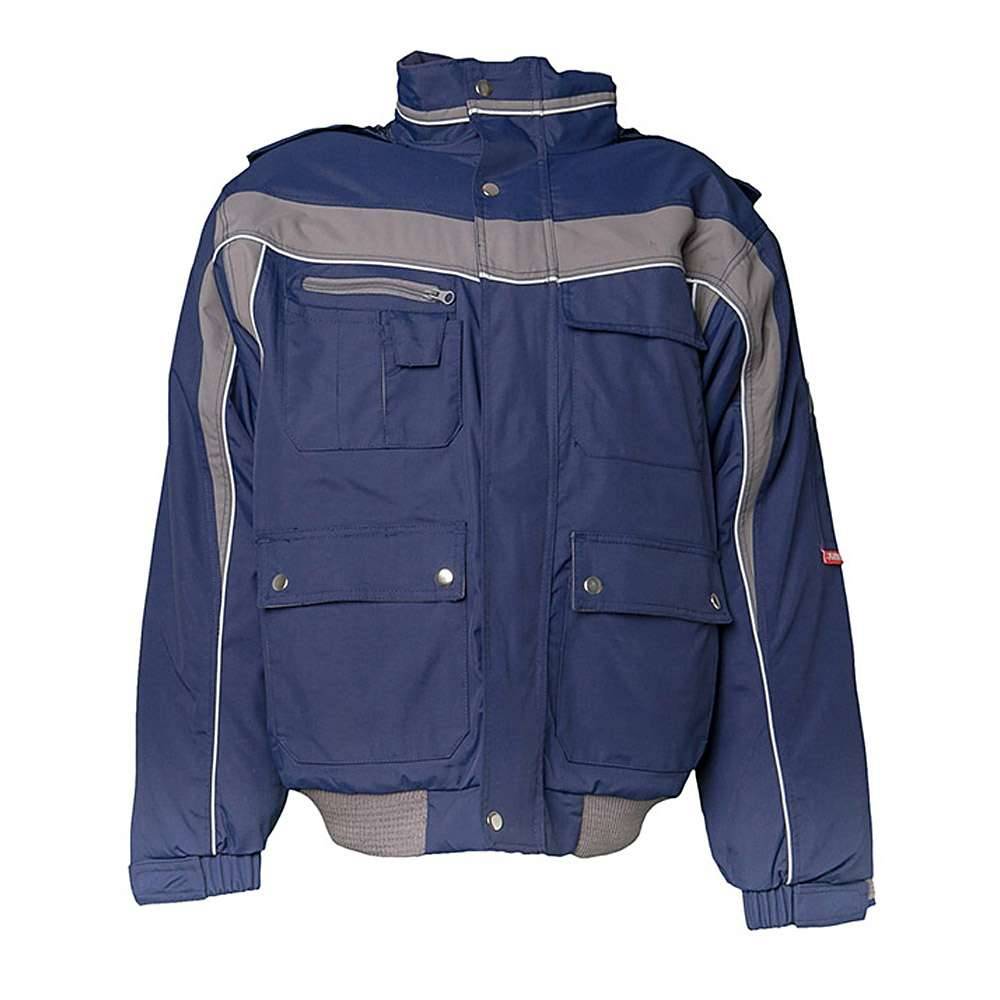 Winter Blouson - Gr. XL - marine/zink - 100 % PES - wasserdicht - atmungsaktiv - Fleecekragen - Innenfutter gesteppt - "Plaline"