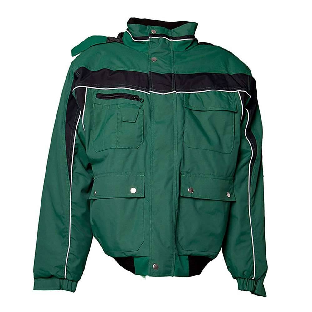 Winter Blouson - Gr. 4XL - grün/schwarz - 100 % PES - wasserdicht - atmungsaktiv - Fleecekragen - Innenfutter gesteppt - "Plaline"