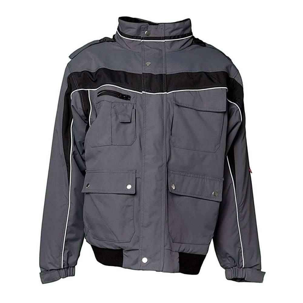 Winter Blouson - Gr. 3XL - schiefer/schwarz - 100 % PES - wasserdicht - atmungsaktiv - Fleecekragen - Innenfutter gesteppt - "Plaline"