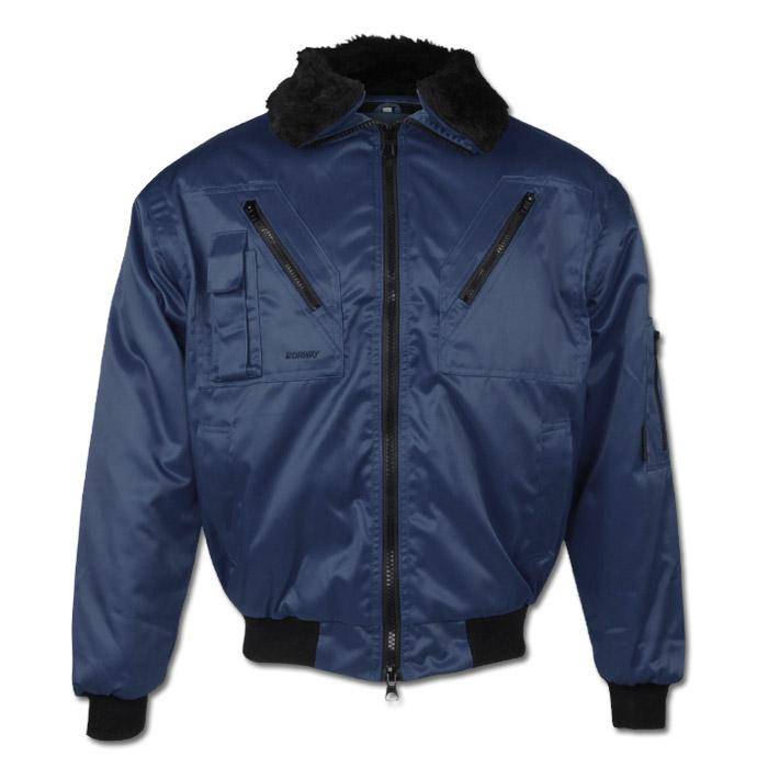 Pilotjacke "Östersund" - marine - Ärmel abnehmbar - Größe M - wasserabweichend