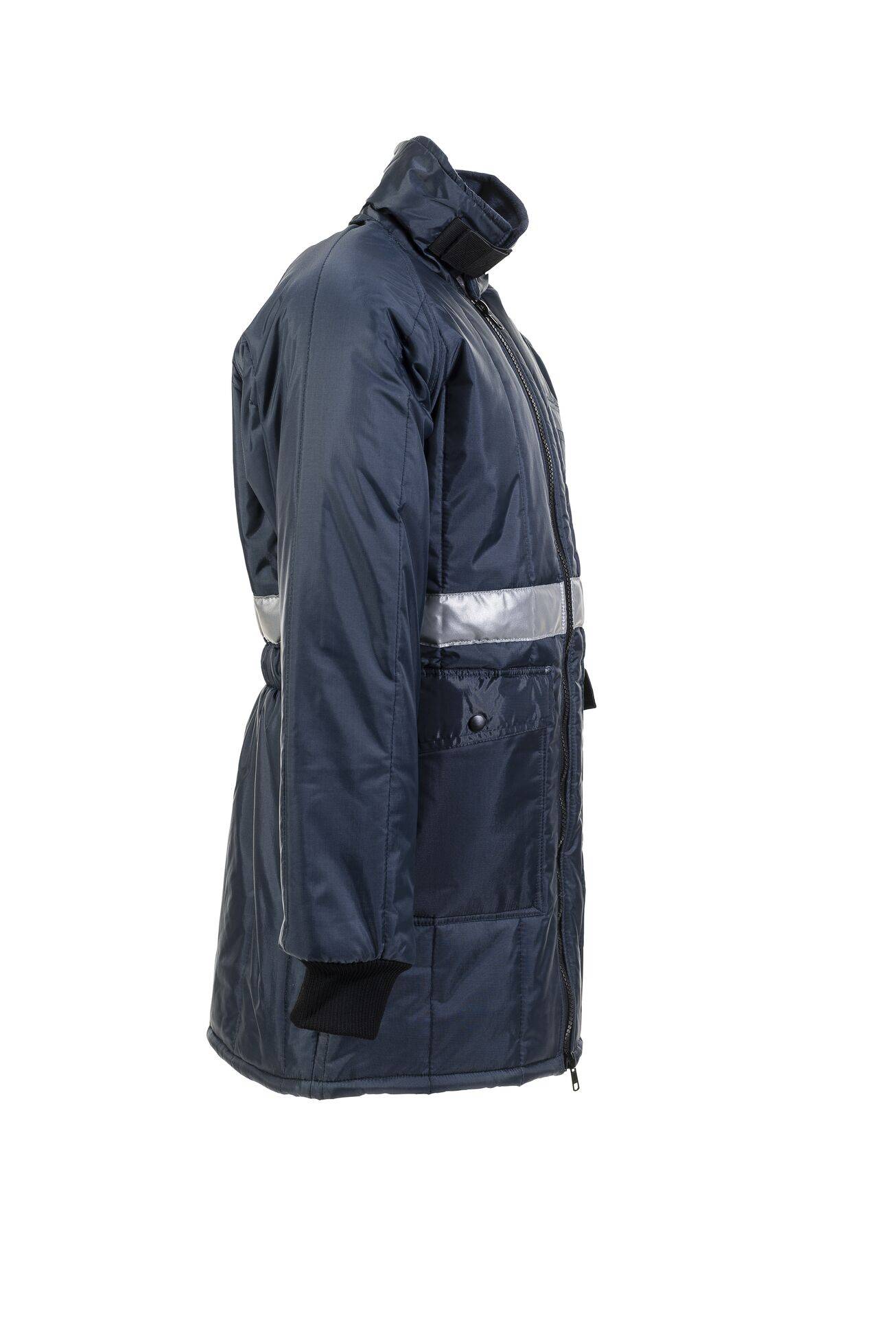 Kühl-/Gefrierhaus Gefrierhaus Parka marine, Innenfutter kornblau Größe XL