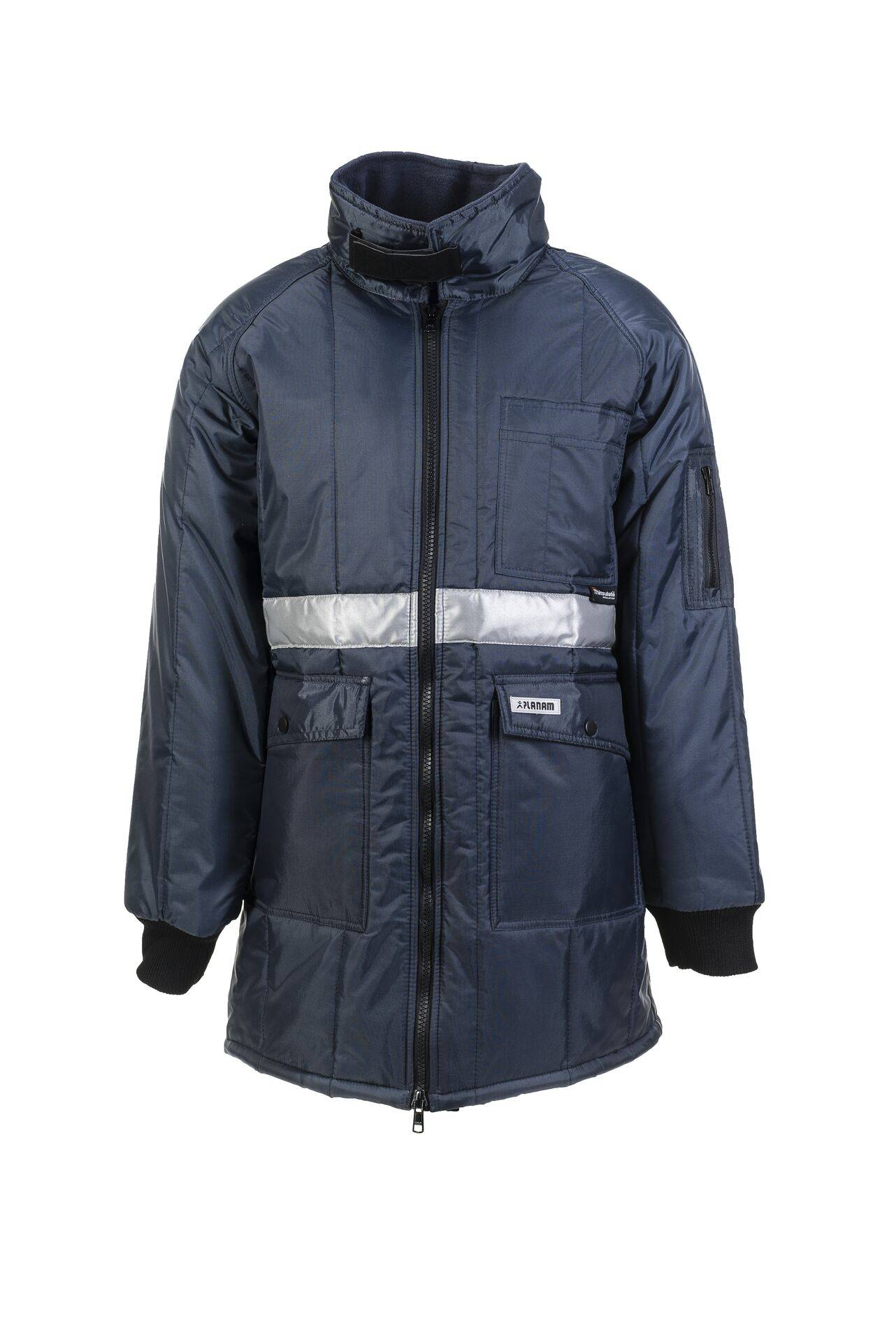Kühl-/Gefrierhaus Gefrierhaus Parka marine, Innenfutter kornblau Größe XXL