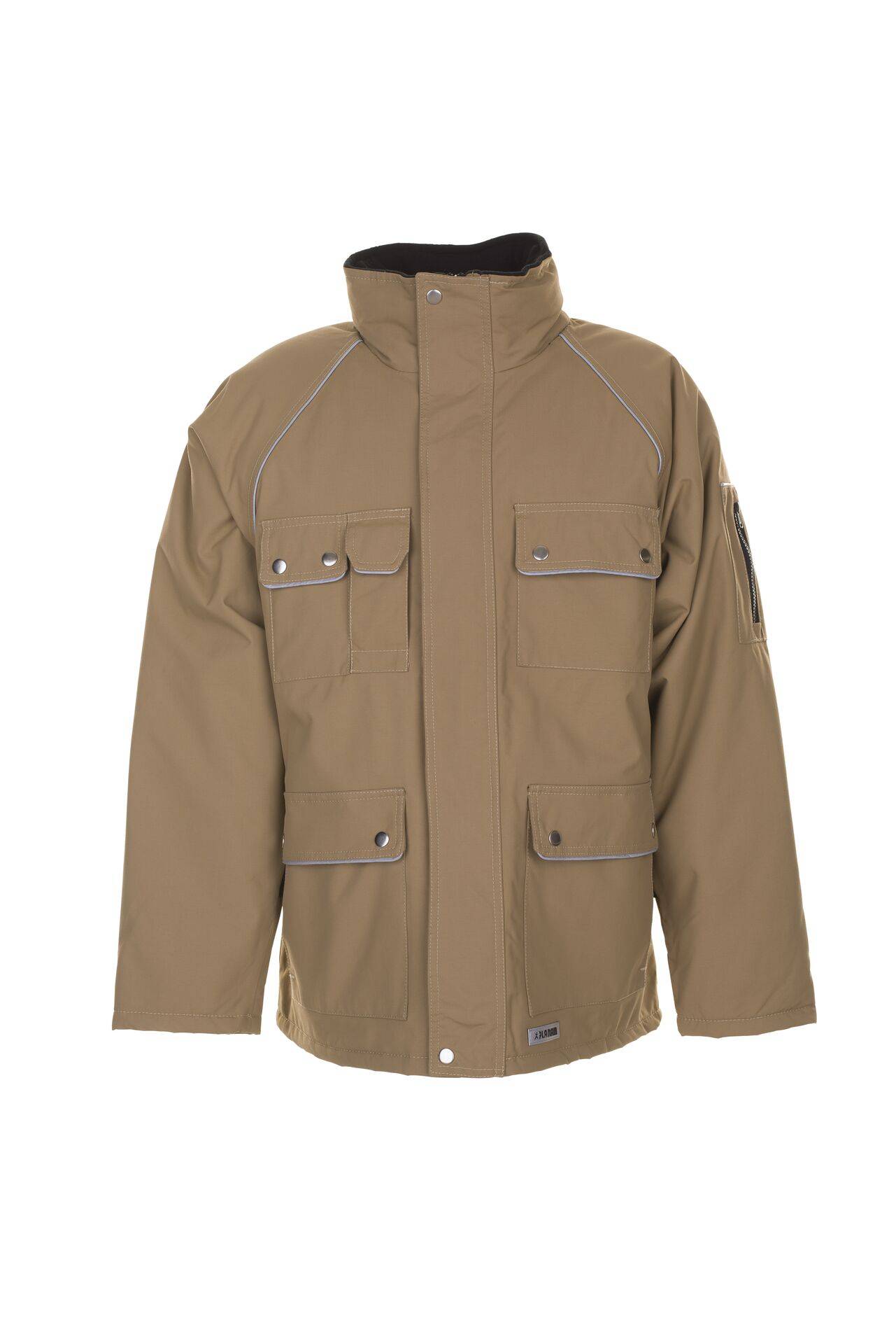 Canvas 320 Winterparka khaki/schwarz Größe M