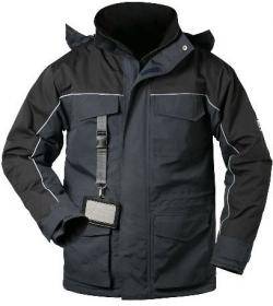Parka - Größe L - marine/schwarz - 100% Polyester - atmungsaktiv, wind-und wasserdicht 8.000 mm - warmes Fleece-Innenfutter