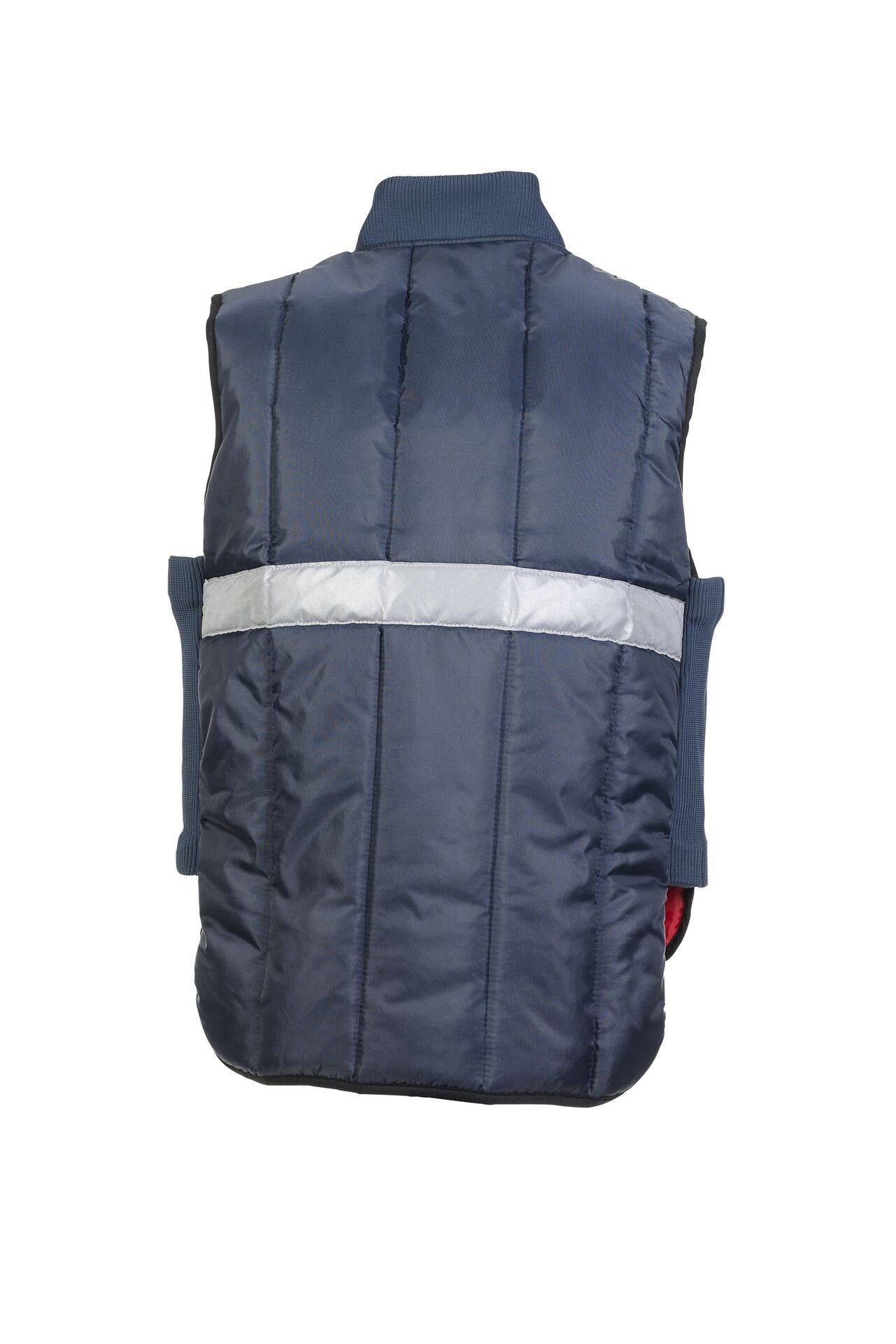 Kühl-/Gefrierhaus Kühlhaus Weste marine, Innenfutter rot Größe M