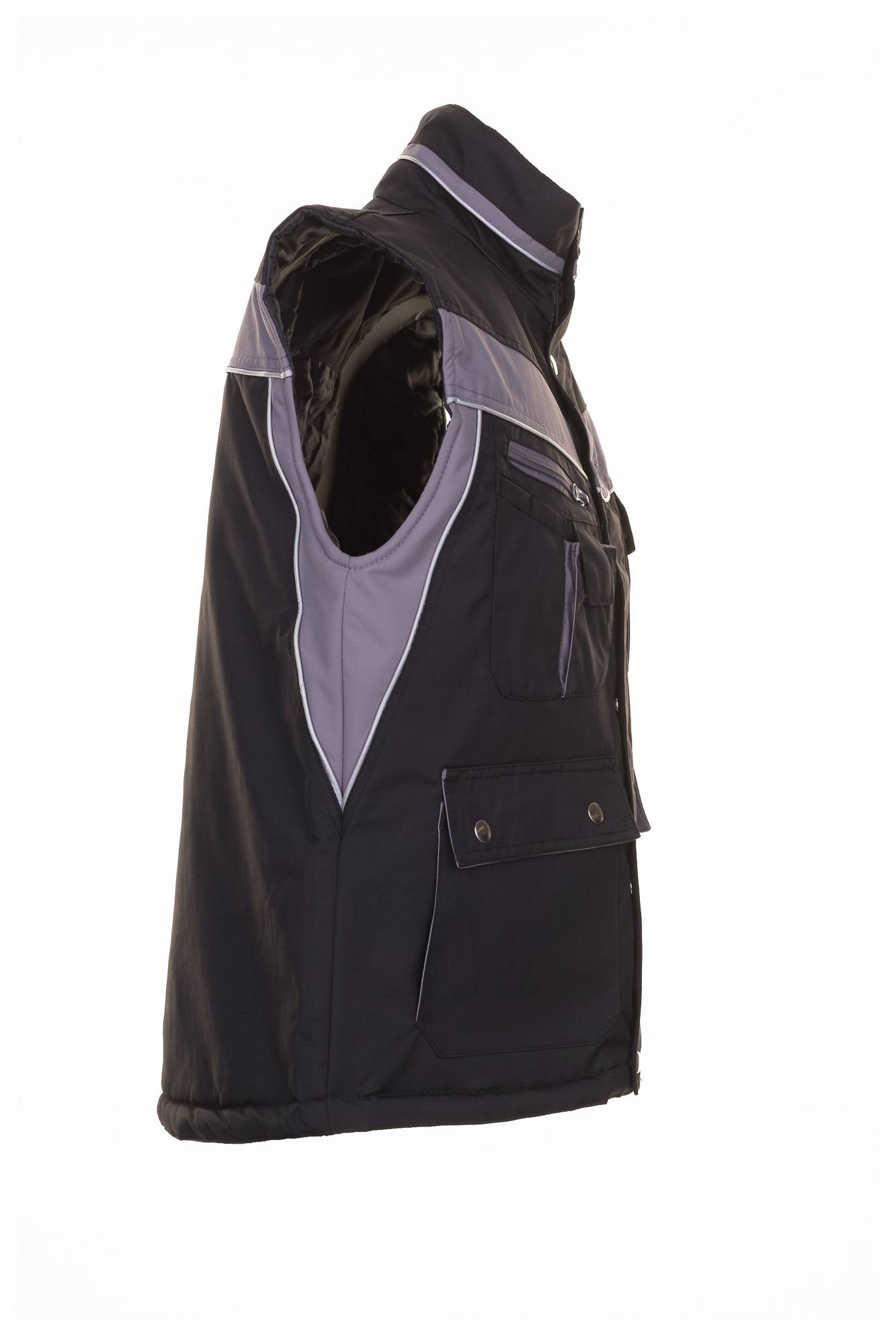 Planam Plaline Winterweste schwarz/zink XL 2580056