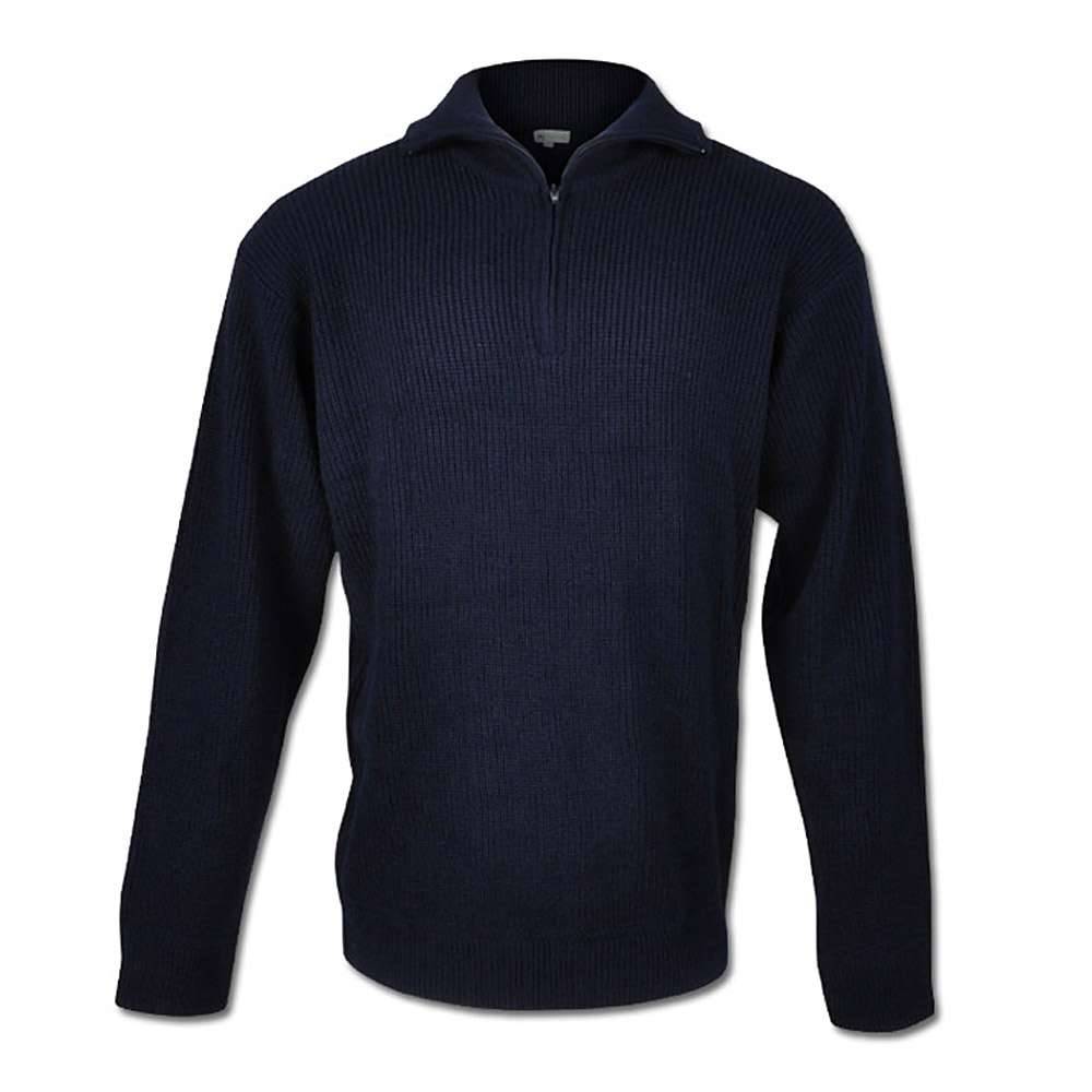 Troyer Marine Pullover - Gr. M (50-52) - marine - 50% WV - 50% PAN - Original Hamburger Troyer - doppelter Kragen - "HUMMEL"