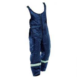 Latzhose - Gr. S - marine/kornblau - 100% Nylon Oxford - durchgehender Frontverschluss - Einsatz in Gefrierhäuser oder in sehr kalten Bereichen