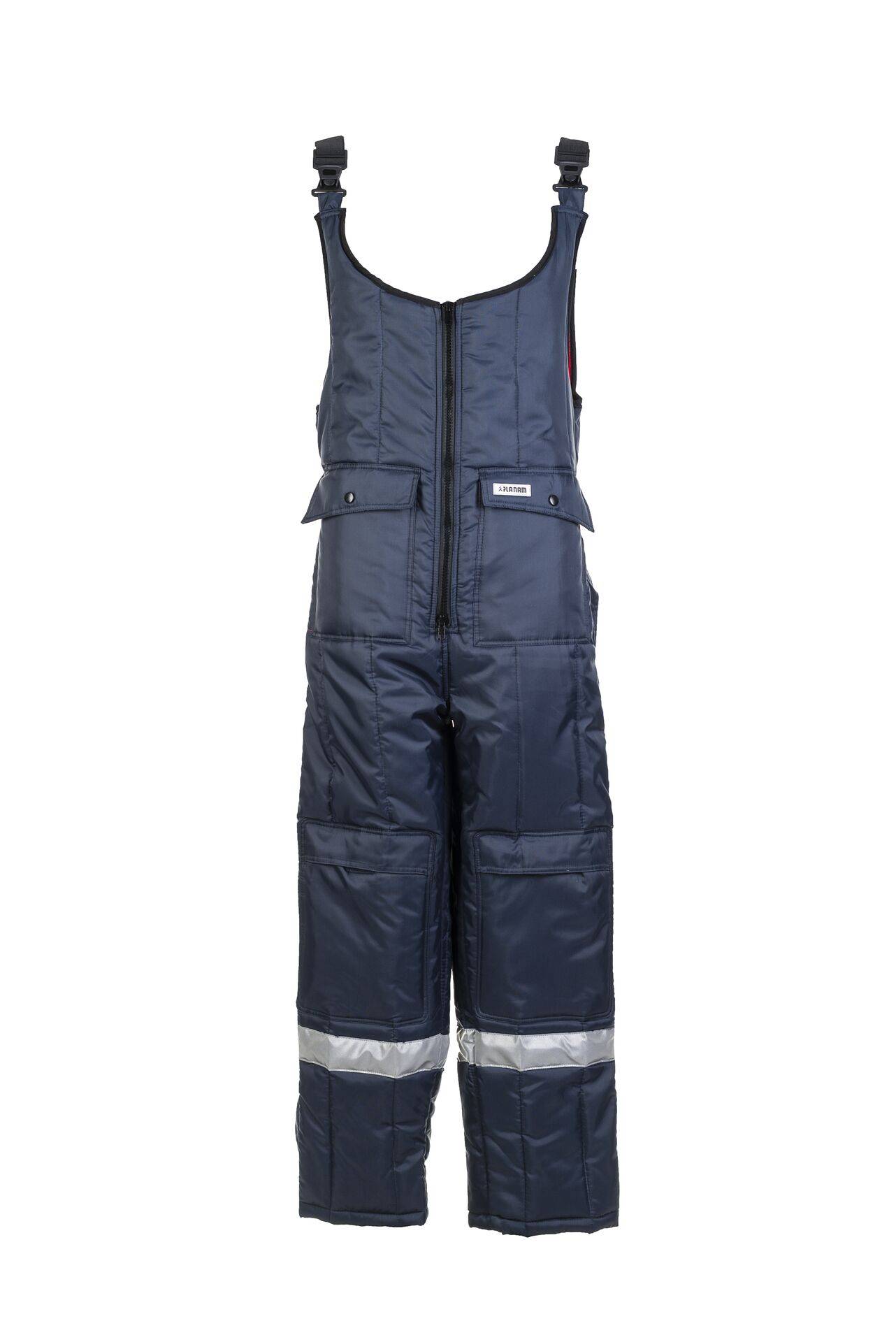 Kühl-/Gefrierhaus Kühlhaus Latzhose marine, Innenfutter rot Größe XXL