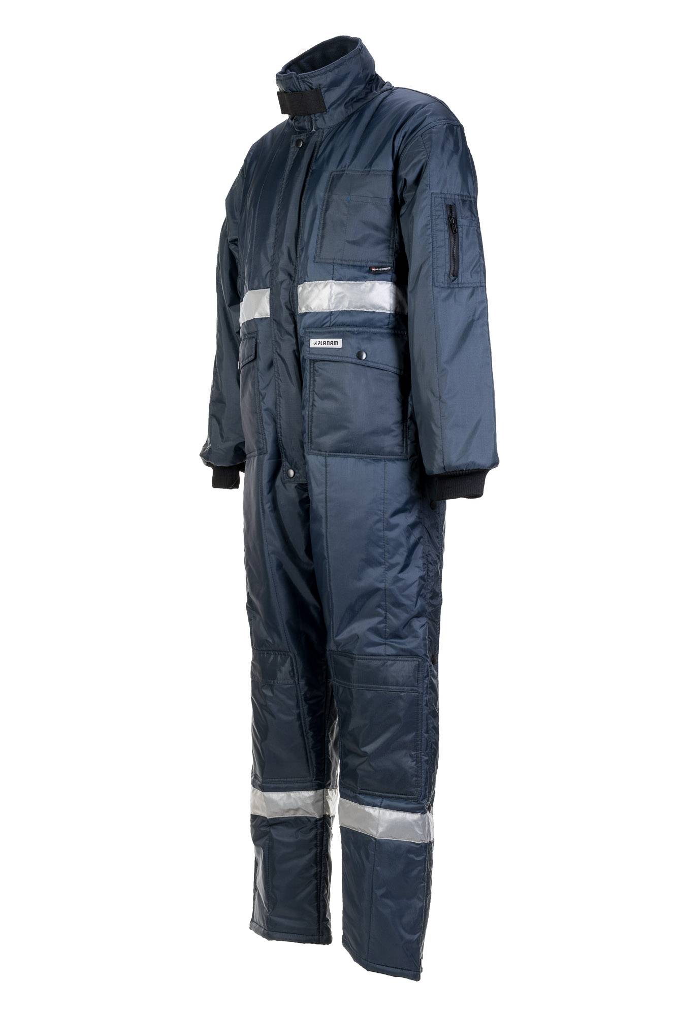Planam Kühl-/Gefrierhaus Gefrierhaus Overall marine, Innenfutter kornblumenblau S 5134044