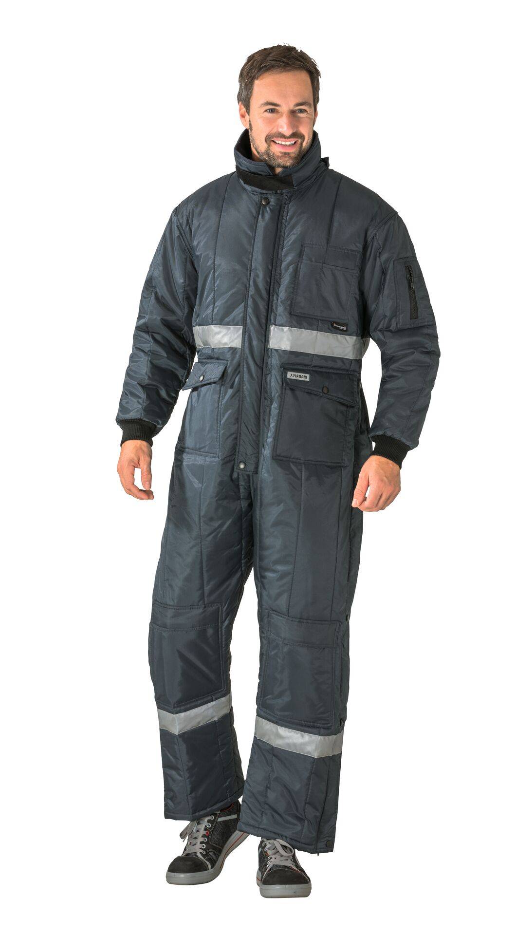Kühl-/Gefrierhaus Gefrierhaus Overall marine, Innenfutter kornblau Größe XXXL
