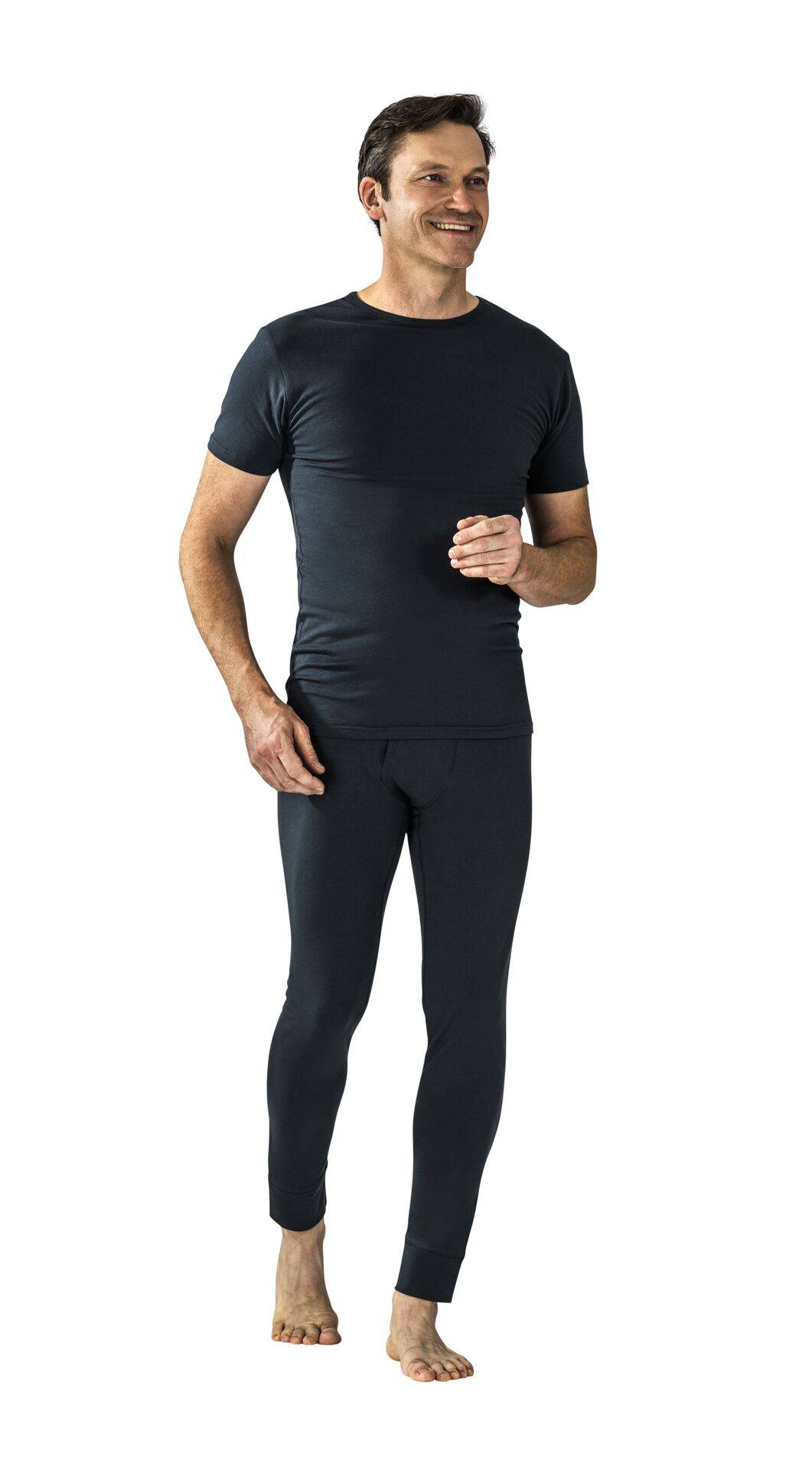 Funktionsunterwäsche Shirt kurzarm 190 g/m² grau Größe XL