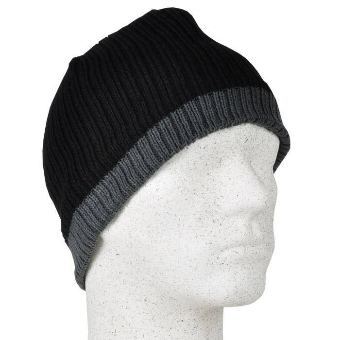Mütze "Ole" - 100% Thinsulate - schwarz/grau