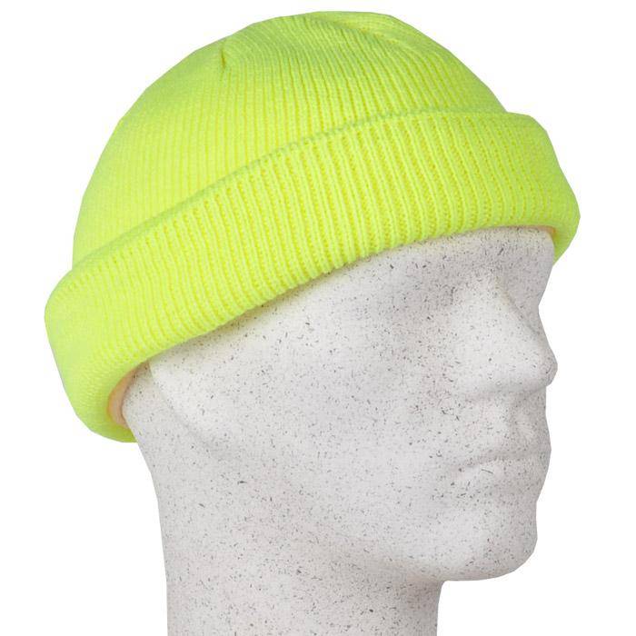Warnschutz-Mütze "ERWIN" - 100% Polyacryl - fluoreszierend gelb