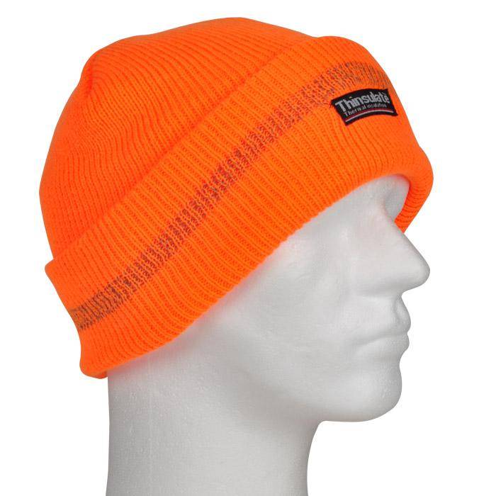 Warnschutz Thinsulate-Mütze "RUDI" - 100% Polyacryl - fluoreszierend orange