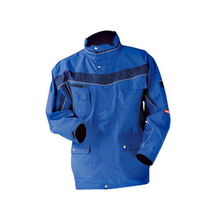 Allwetterjacke - Gr. M - kornblau/marine - 100% PES - mit Sicherheitsausstattung - atmungsaktiv und wasserdicht - Fleecekragen - "Plaline"