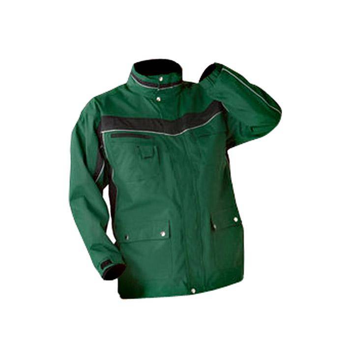 Allwetterjacke - Gr. S - grün/schwarz - 100% PES - mit Sicherheitsausstattung - atmungsaktiv und wasserdicht - Fleecekragen - "Plaline"