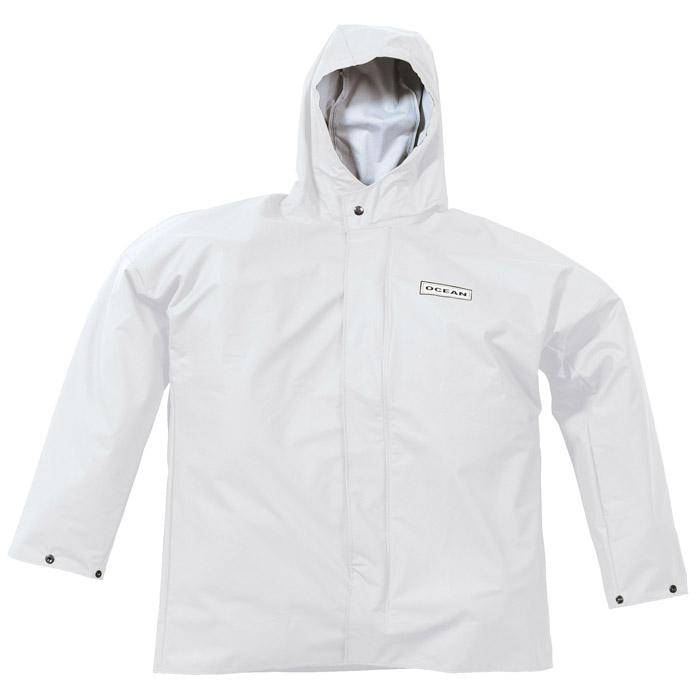 Regenjacke - Ocean "Comfort Heavy" - Kältebeständig - Größe S - Weiß