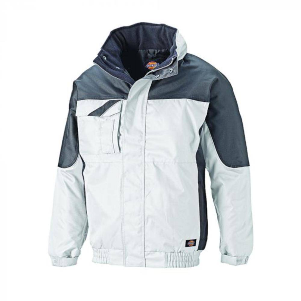 Winterjacke Industry - Dickies - wasserdicht - Größe XL - weiß/grau