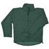 Stretch Regen Jacke - Gr. L - grün - Polyurethan-beschichtetes Polyamid-Trikot - 100 % wasserdicht - verlängerter Rücken