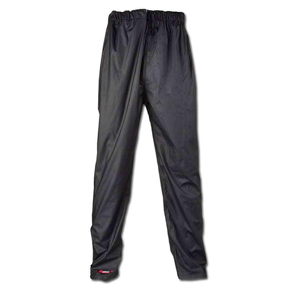 PU-Regen-Bundhose - Gr. XL - schwarz - PU auf Polyester-Trägergewebe - EN 343 Kl. 1 - atmungsaktiv, wind- und wasserdicht 8.000 mm